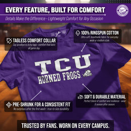 TCU Horned Frogs Gameday Cotton T-Shirt for Men and Women