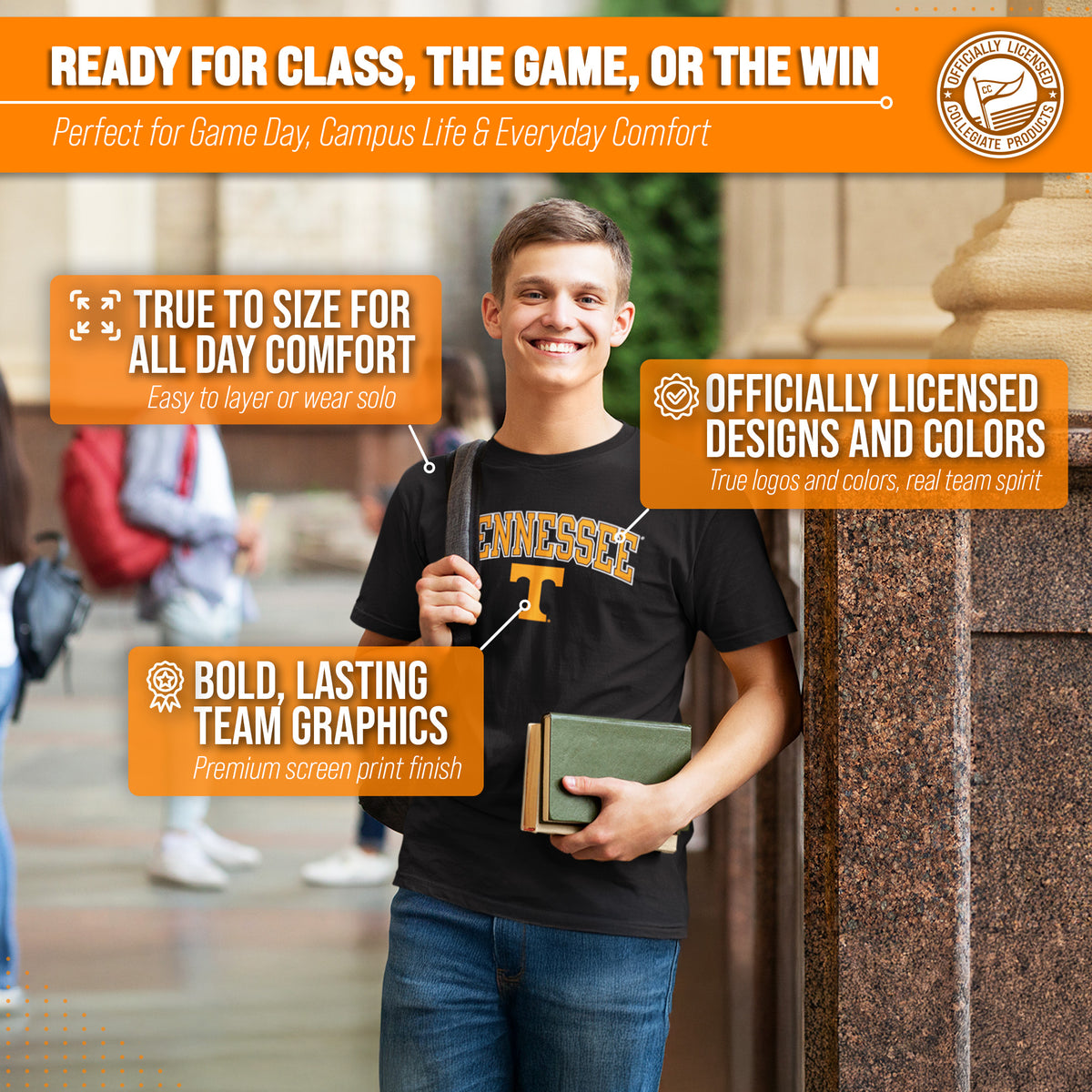 Tennessee Volunteers Gameday Cotton T-Shirt for Men and Women