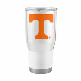 Tennessee Volunteers NCAA University 30oz Stainless Steel Vacuum Insulated Game Day Tumbler with Silicone Grip - White