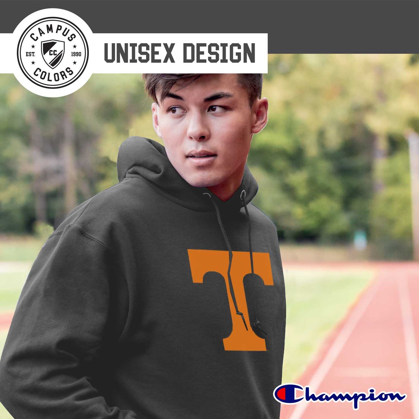 Tennessee Volunteers Adult Mascot Fleece Hooded Sweatshirt - Charcoal