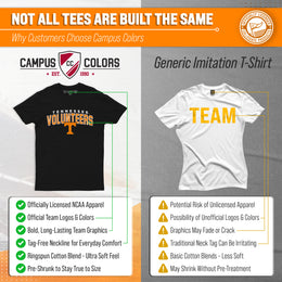 Tennessee Volunteers NCAA Adult Unisex Starting Fresh T-Shirt - Black Heather