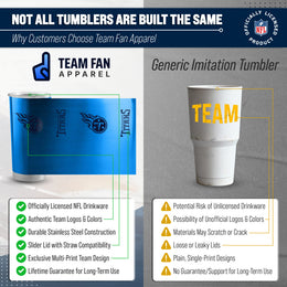 Tennessee Titans NFL 20oz Gameday Stainless Steel Tumbler - Blue