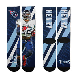 Tennessee Titans NFL Adult Player Stripe Sock - Navy