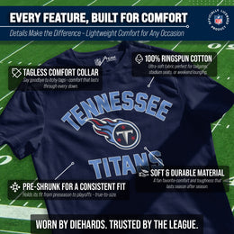 Tennessee Titans Team Fan Apparel NFL  Gameday T-Shirt - Navy