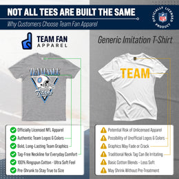 Tennessee Titans  NFL Officially Licensed Retro Triangle T-Shirt Unisex - Sport Gray