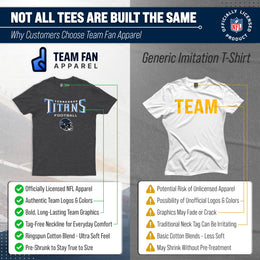 Tennessee Titans NFL Adult Football Helmet Tagless T-Shirt - Charcoal