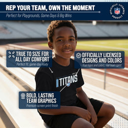 Tennessee Titans  NFL Youth Modern Endzone T-Shirt Boys Girls - Black