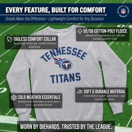 Tennessee Titans NFL Adult Gameday Football Crewneck Sweatshirt - Sport Gray