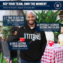 Tennessee Titans NFL Adult Unisex Modern Endzone Soft Fleece Hooded Sweatshirt - Black
