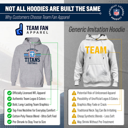 Tennessee Titans Property Of Fleece Hoodie - Sport Gray