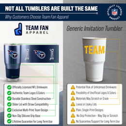 Tennessee Titans NFL 30oz Gameday Stainless Steel Tumbler - Navy