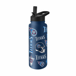 Tennessee Titans NFL 34oz Quencher Stainless Steel Insulated Water Bottle - Navy