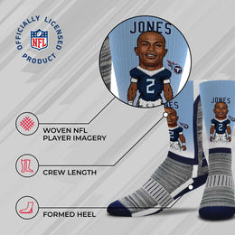 Tennessee Titans NFL Youth V Curve Socks - Light Blue