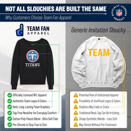 Tennessee Titans NFL Womens Ultimate Fan French Terry Slouchy Top- Raglan Sleeves - Charcoal