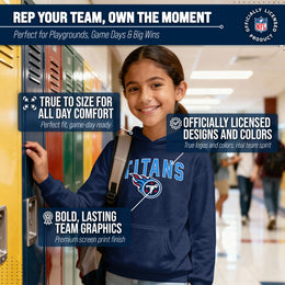 Tennessee Titans NFL Youth Home Team Hoodie- Kids Hooded Sweatshirt - Navy