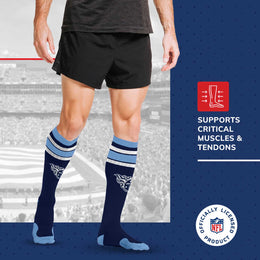 Tennessee Titans NFL Adult Knee High-Performance Socks - Navy