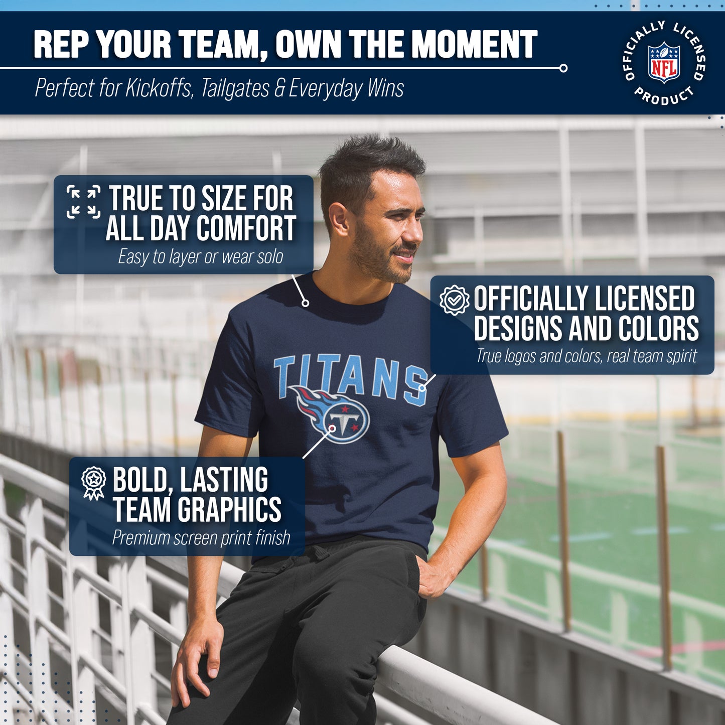Tennessee Titans NFL Home Team Tee - Navy