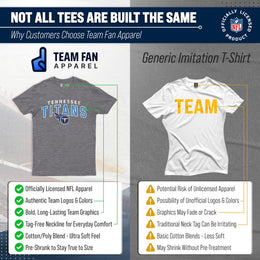 Tennessee Titans NFL Starting Fresh Short Sleeve Heather T-Shirt - Sport Gray