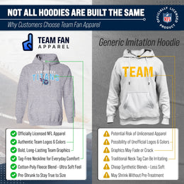 Tennessee Titans NFL Adult Unisex Starting Fresh Ultra Soft Fleece Hooded Sweatshirt - Athletic Heather