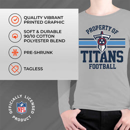 Tennessee Titans NFL Youth Property Of Long Sleeve Lightweight T Shirt - Sport Gray