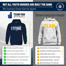 Tennessee Titans NFL Youth Modern Endzone Football Fleece Hooded Sweatshirt - Navy