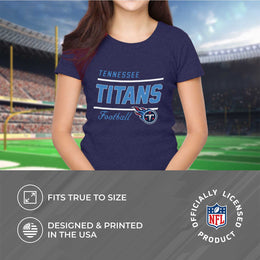 Tennessee Titans NFL Womens Plus Size Relaxed Fit T-Shirt - Navy