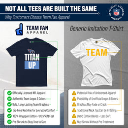 Tennessee Titans NFL Adult Team Slogan Unisex T-Shirt - Navy
