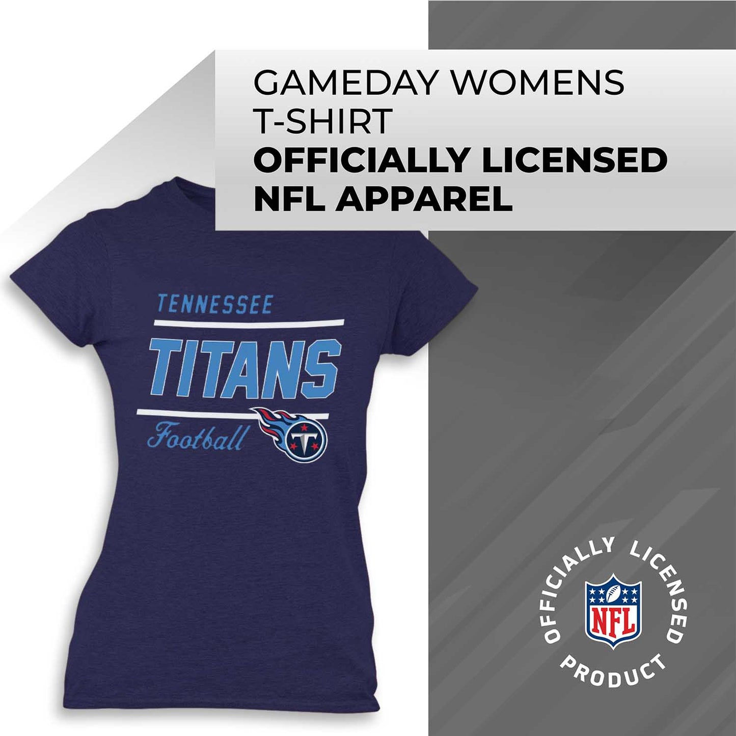 Tennessee Titans NFL Womens Plus Size Relaxed Fit T-Shirt - Navy