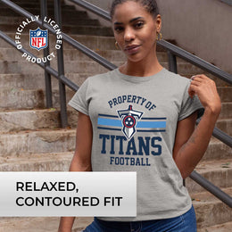 Tennessee Titans NFL Women's Property Of Lightweight Plus Size T-Shirt - Sport Gray