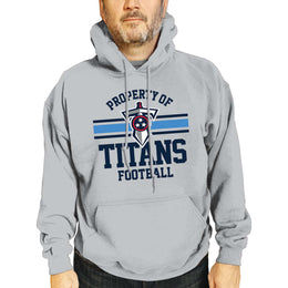 Tennessee Titans NFL Adult Property Of Hooded Sweatshirt - Sport Gray