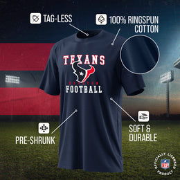 Houston Texans NFL Core Fan Adult Pro Football T-Shirt - Navy