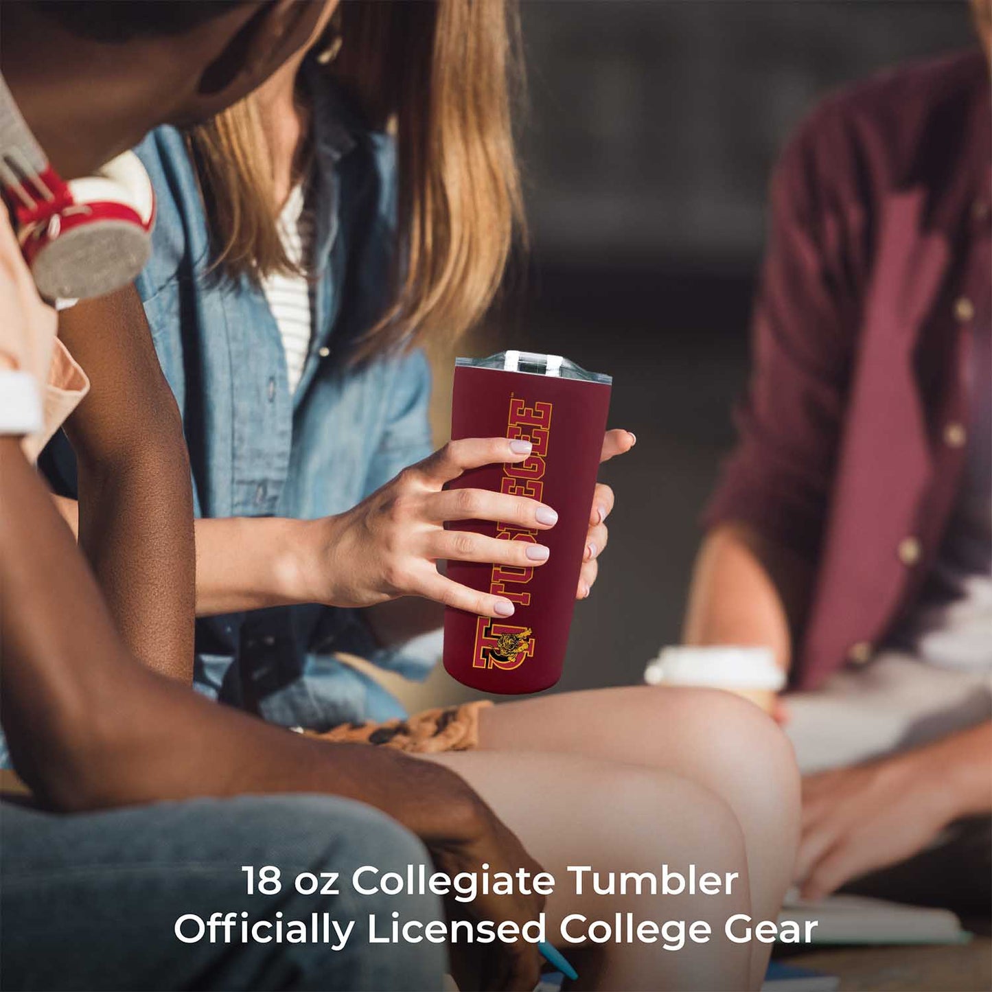 Tuskegee University Campus Colors  NCAA Tumbler - Maroon