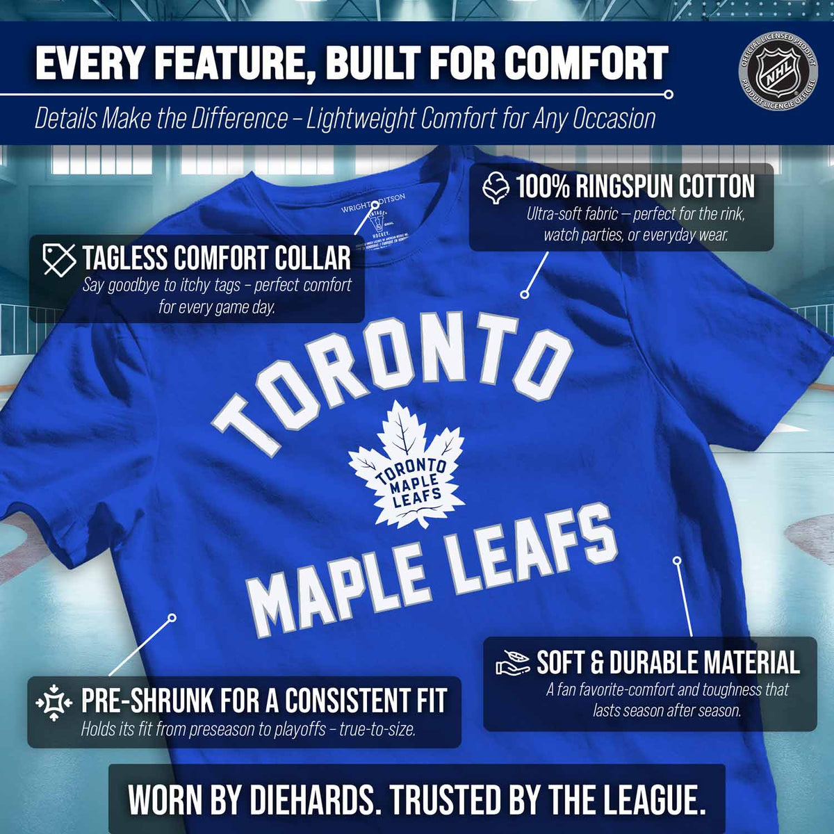 Toronto Maple Leafs NHL Gameday T-Shirt - Royal Blue