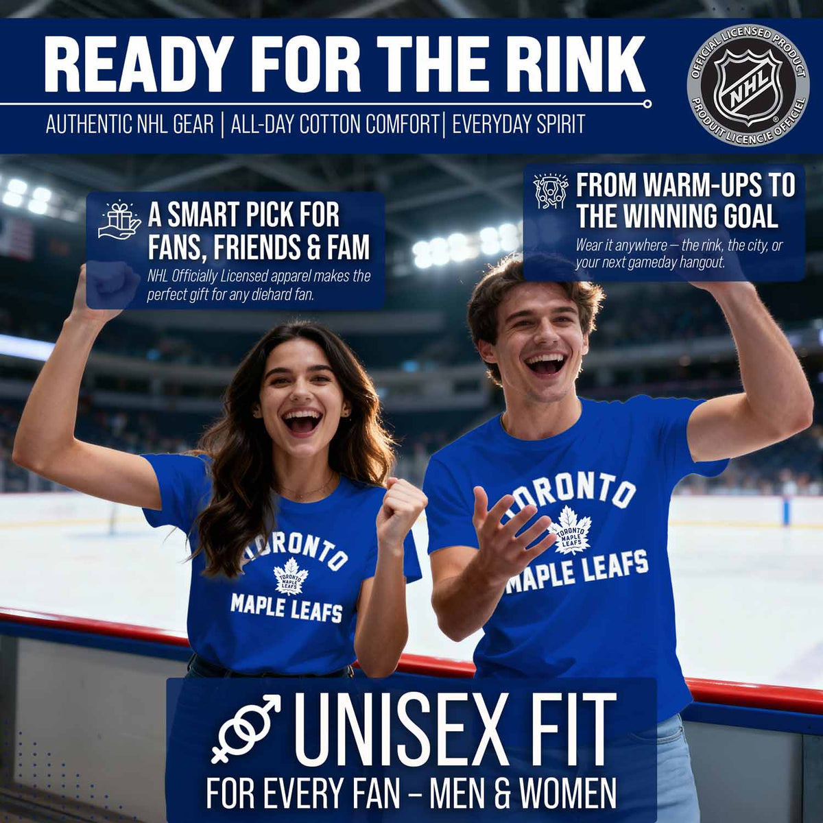 Toronto Maple Leafs NHL Gameday T-Shirt - Royal Blue