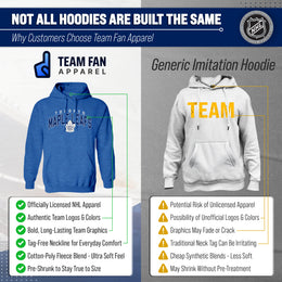 Toronto Maple Leafs NHL Adult Unisex Powerplay Hooded Sweatshirt - Royal