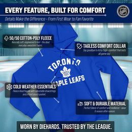 Toronto Maple Leafs Hoodie Pullover Sweatshirt - Royal