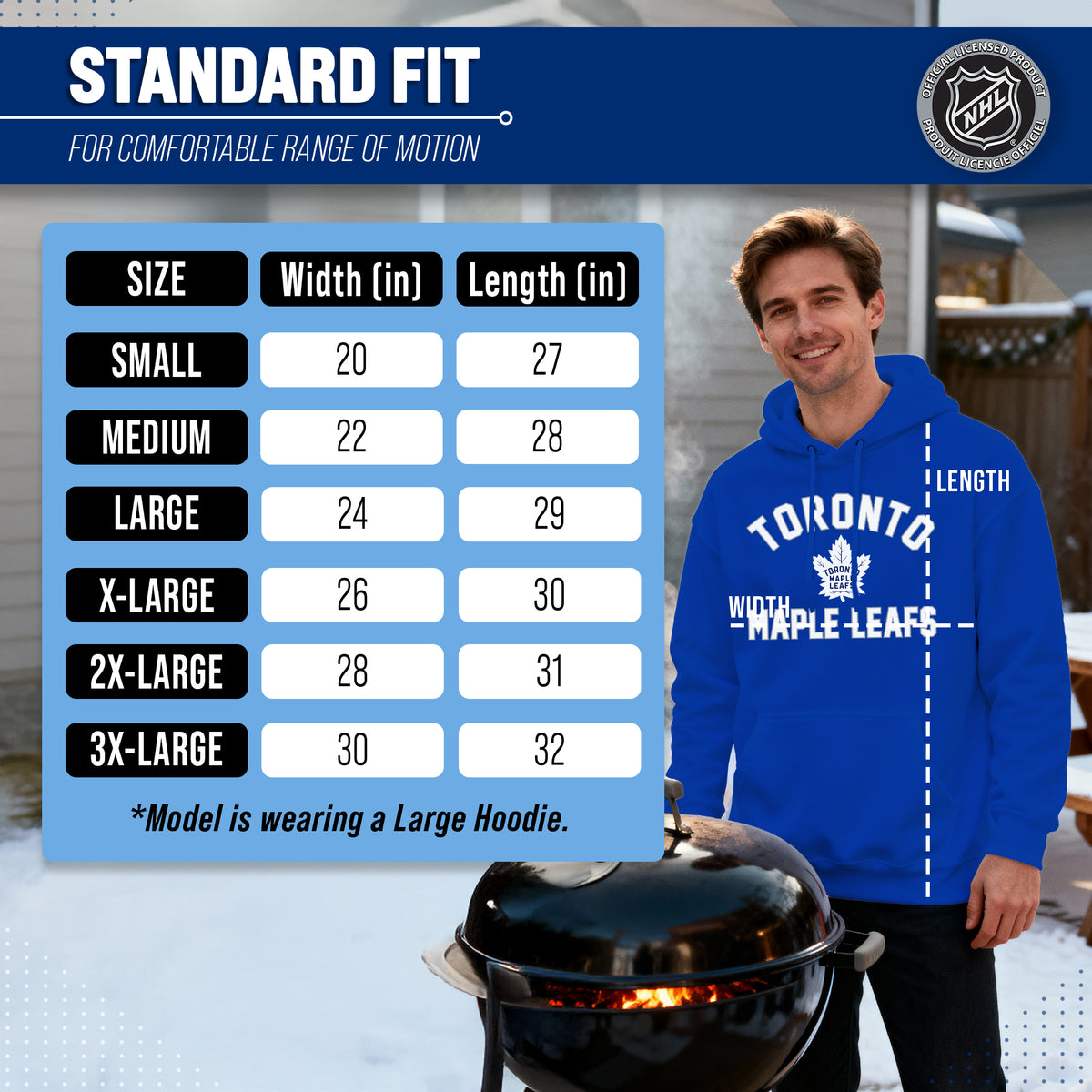 Toronto Maple Leafs Hoodie Pullover Sweatshirt - Royal