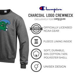Tulane Green Wave Adult Mascot Fleece Crewneck - Charcoal