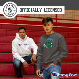 Tulane Green Wave Adult Mascot Fleece Crewneck - Charcoal