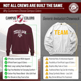 Texas A&M Aggies Adult Arch & Logo Soft Style Gameday Crewneck Sweatshirt - Maroon