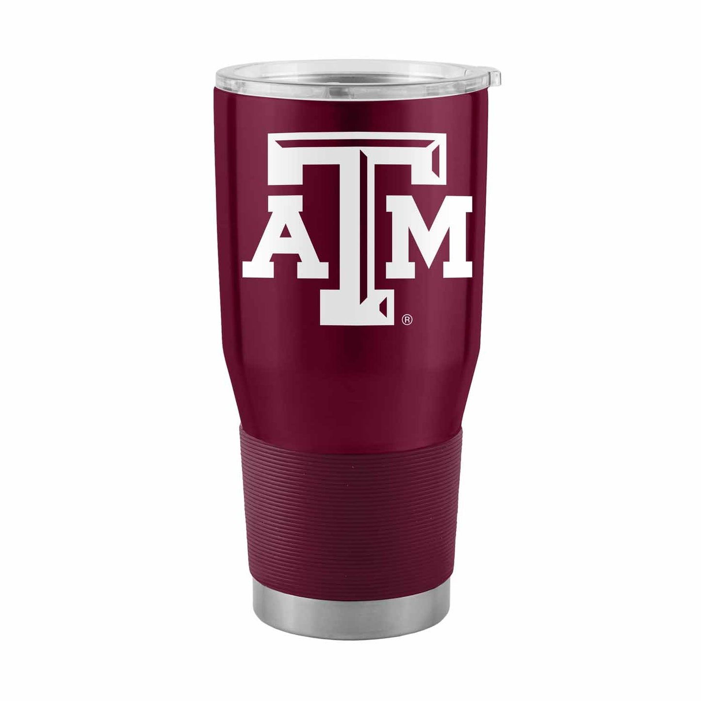 Texas A&M Aggies NCAA University 30oz Stainless Steel Vacuum Insulated Game Day Tumbler with Silicone Grip - Maroon