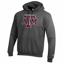 Texas A&M Aggies Adult Mascot Fleece Hooded Sweatshirt - Charcoal