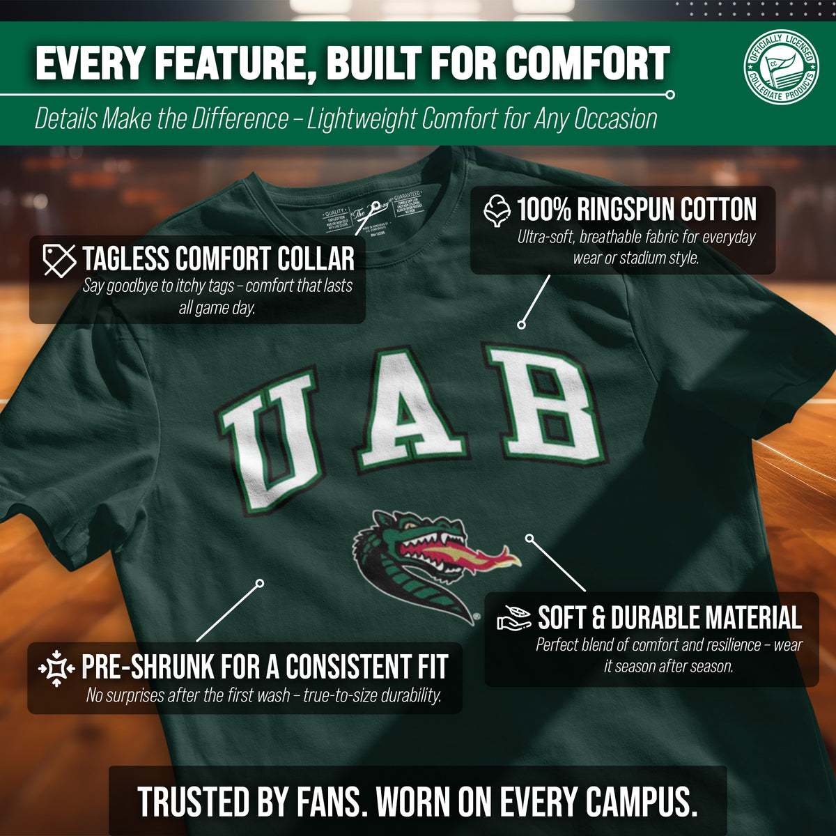 UAB Blazers Gameday Cotton T-Shirt for Men and Women