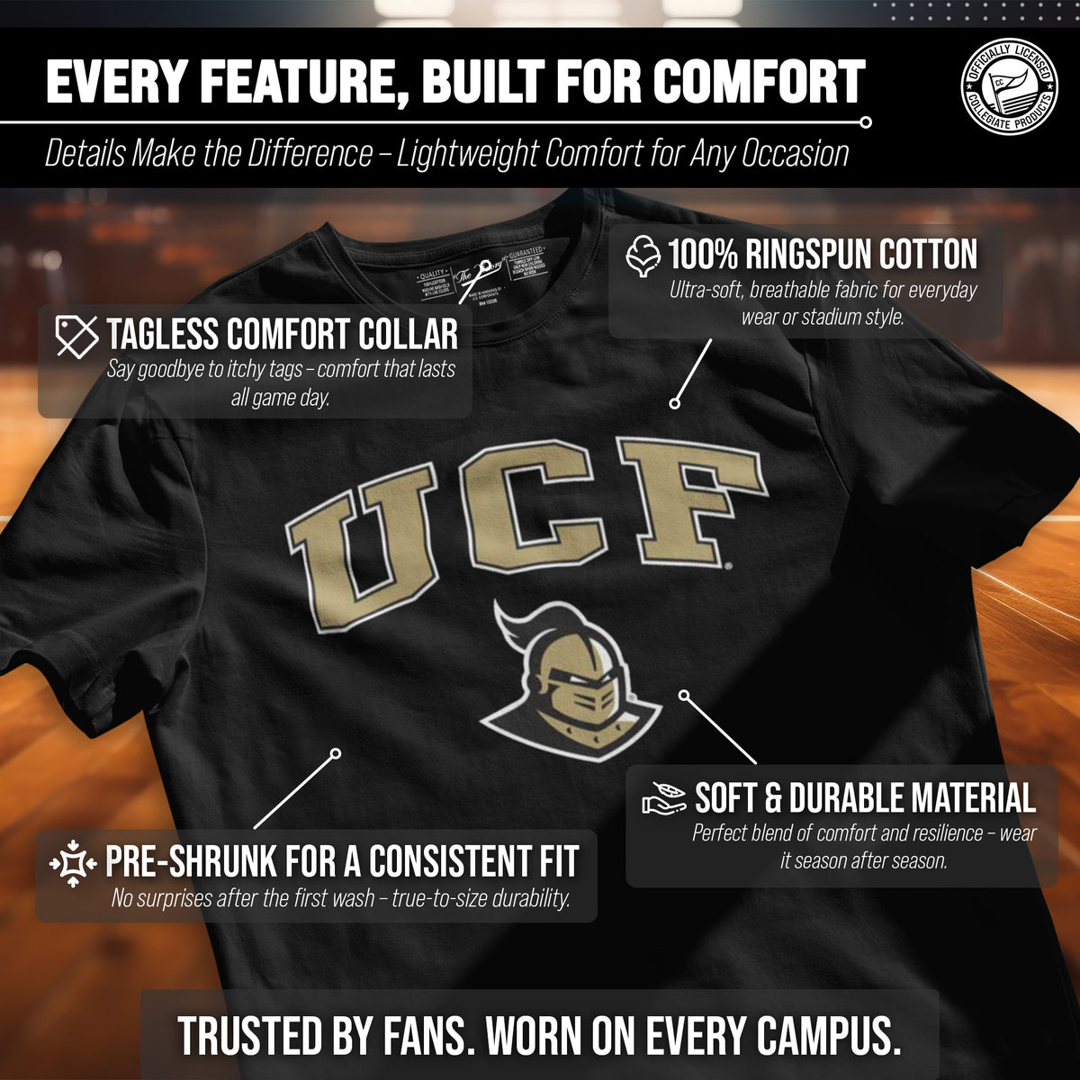UCF Knights Gameday Cotton T-Shirt for Men and Women
