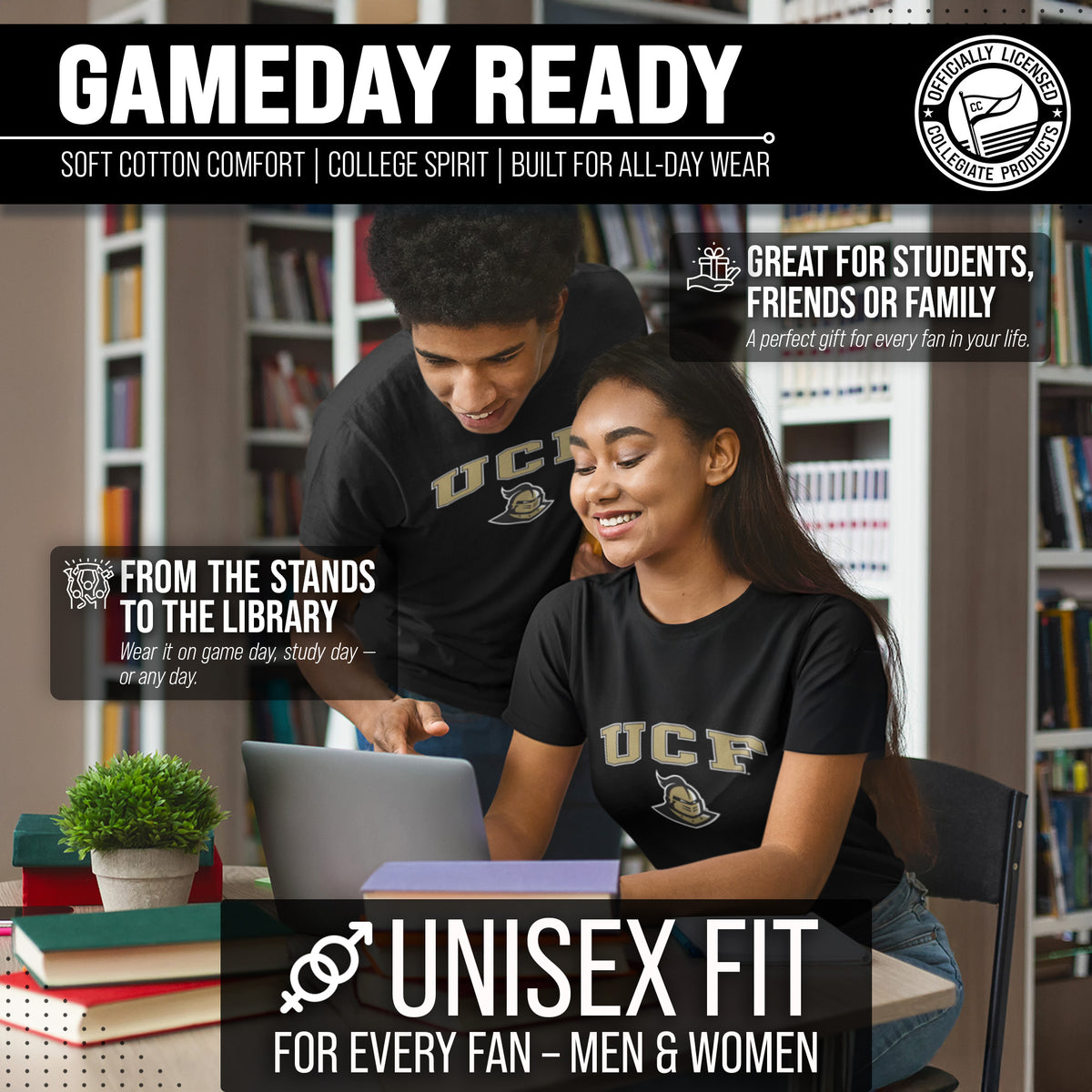 UCF Knights Gameday Cotton T-Shirt for Men and Women