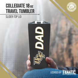Central Florida Knights NCAA Stainless Steel Travel Tumbler for Dad - Black