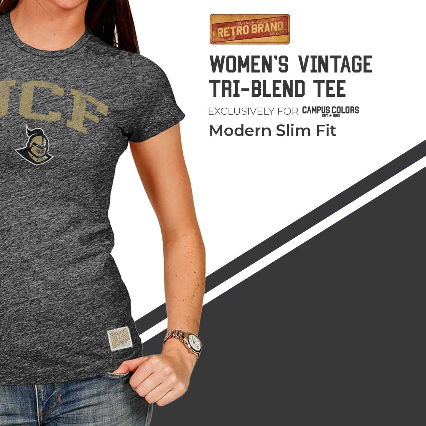 Central Florida Knights University Women's T-Shirt  - Black