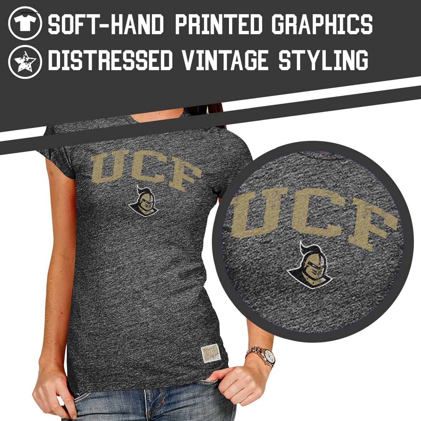 Central Florida Knights University Women's T-Shirt  - Black