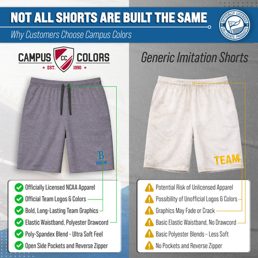 UCLA Bruins NCAA Men’s University Athletic Performance Shorts - Gray Heather
