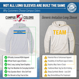 UCLA Bruins NCAA Unisex Scholarship Cloud Jersey Performance Hooded Long Sleeve Tee - Gray Heather